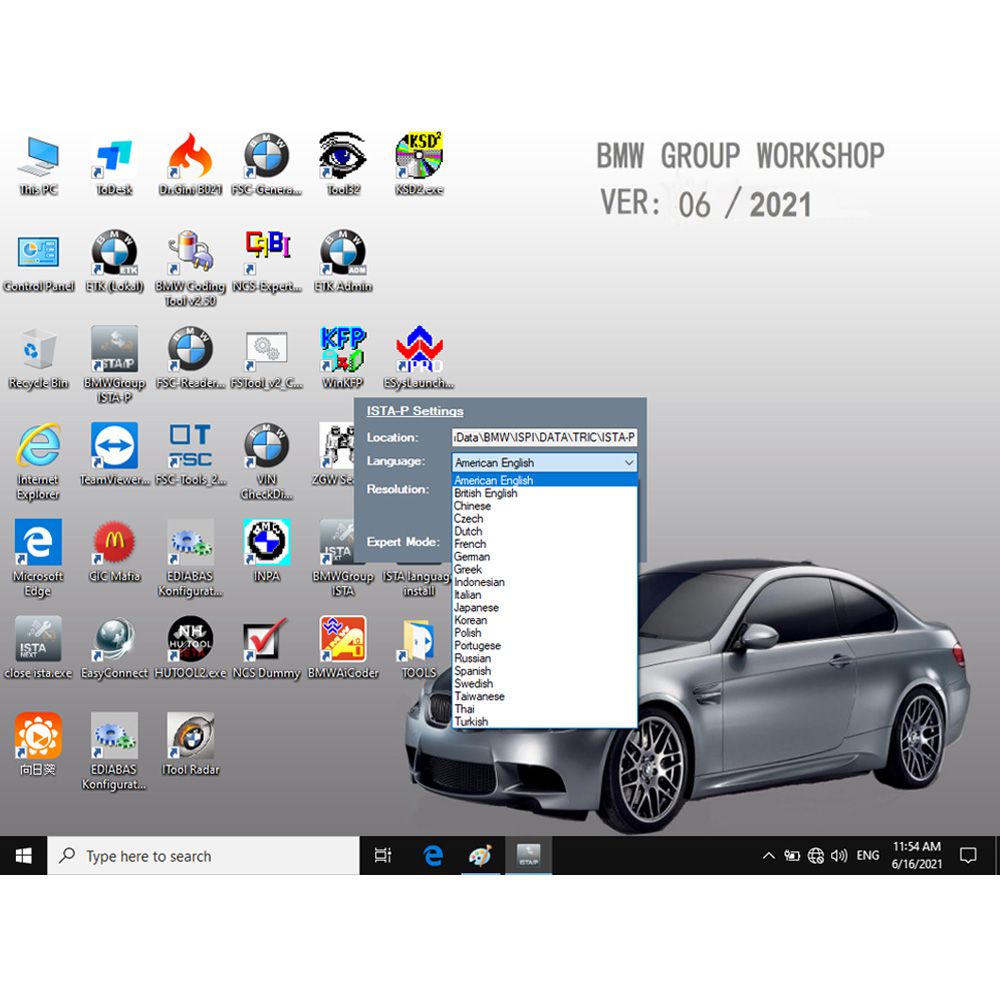 V2022.6 BMW ICOM Software SSD Win10 System ISTA-D 4.35.20 ISTA-P 3.70.0.200 with Engineers Programming