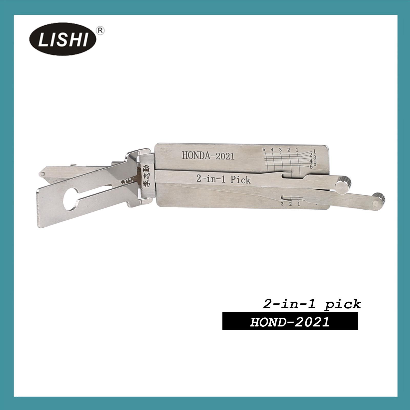 2022 New LISHI HONDA2021 Vertical Milling Latest Honda Thin Key 2-in-1 Tool