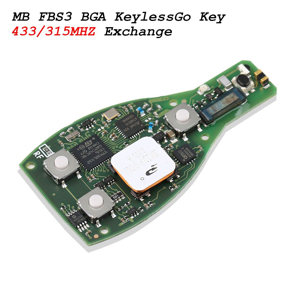 CG MB FBS3 BGA KeylessGo Key 315/433MHZ for W204 W207 W212 W164 W166 W216 W221 W251