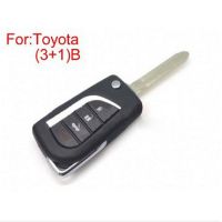 Toyota 5 PCS / Plut voltea el caparazón de la llave a distancia 3 botones