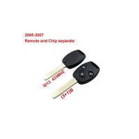 Remote Key (3+1) Button and Chip Separate ID:13 (433MHZ) For 2005-2007 Honda 10pcs/lot