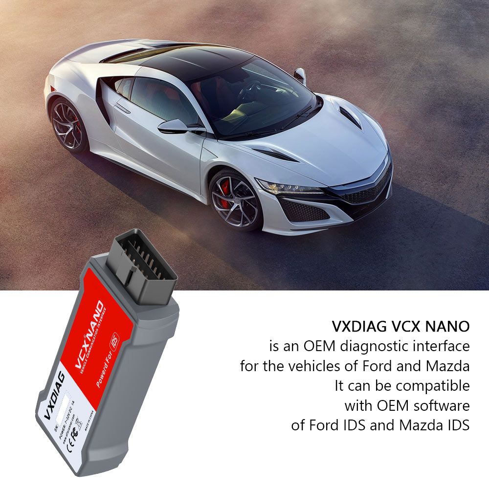 VXDIAG VCX Nano for Ford/Mazda 2 in 1 with IDS V123 Diagnostic Tool