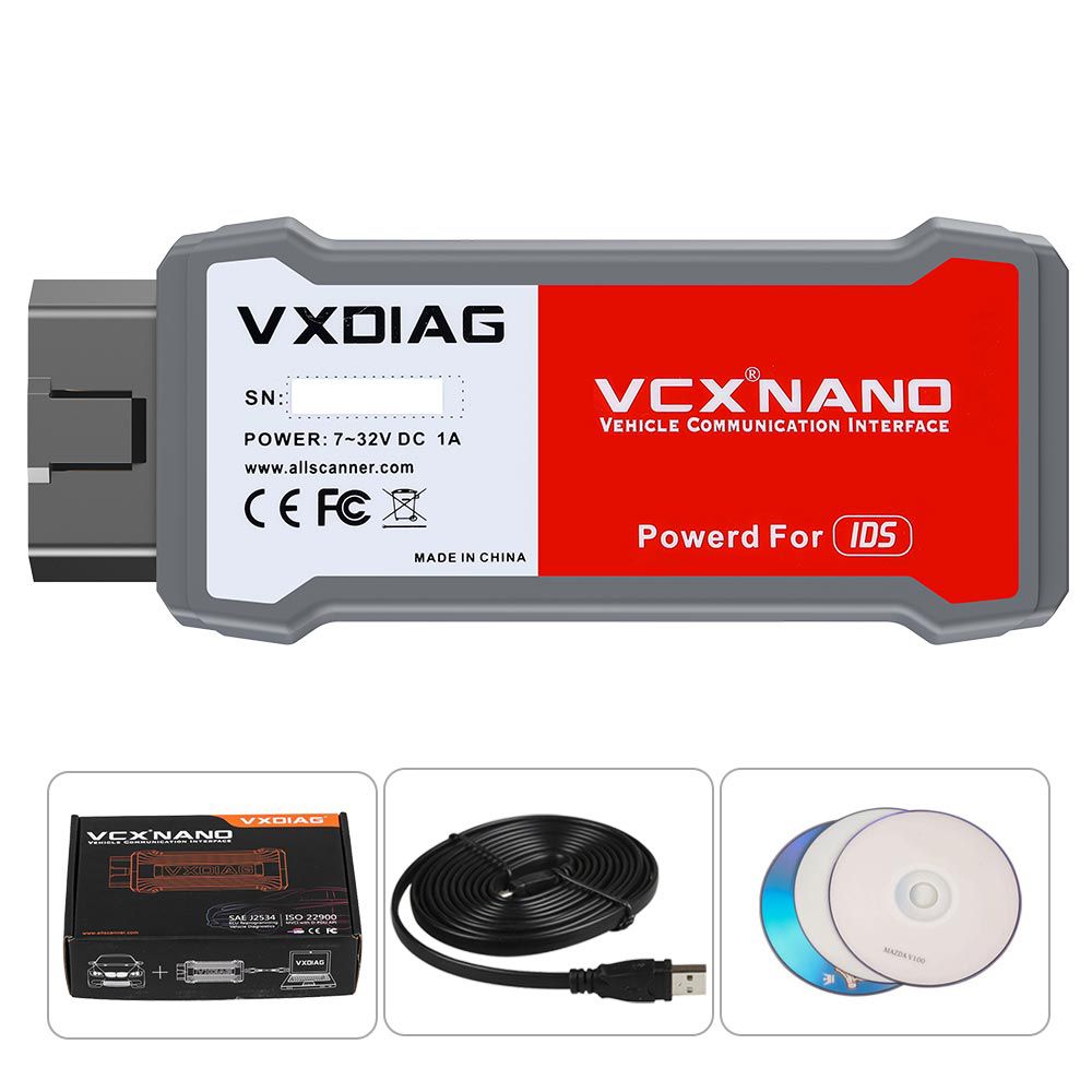 VXDIAG VCX Nano for Ford/Mazda 2 in 1 with IDS V123 Diagnostic Tool