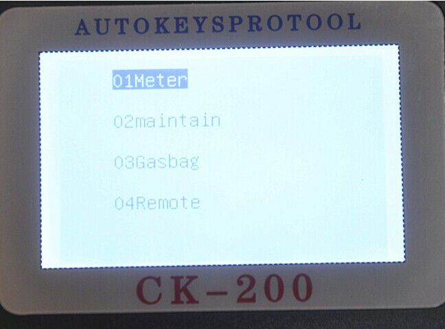 CK-200 Key Programmer Screen Display-7