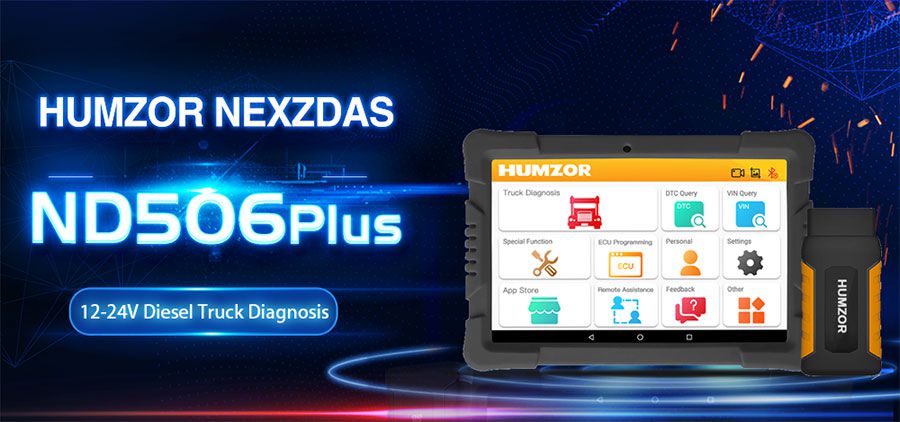 Humzor NexzDAS ND506 Plus Full Version 10 Inch Tablet
